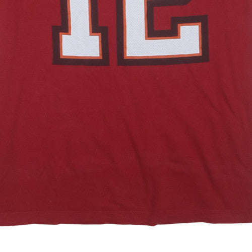 Nike Men's Red Tampa Bay Buccaneers Brady 12 Graphic T-Shirt XL