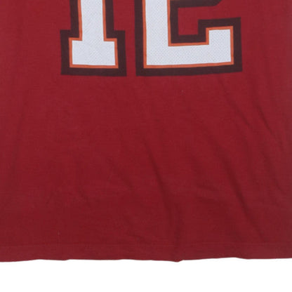 Nike Men's Red Tampa Bay Buccaneers Brady 12 Graphic T-Shirt XL