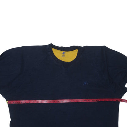 Starter Men's Navy Blue 3XL Cotton Crew Neck T-Shirt
