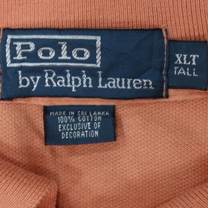 Ralph Lauren Men's Orange XLT Classic Cotton Polo Shirt