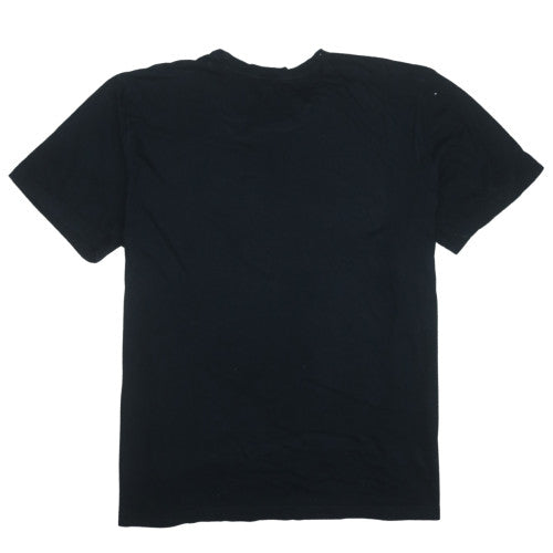 Adidas Men's Black 3XL Sports Logo Crew Neck Cotton T-Shirt