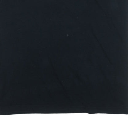 Adidas Men's Black 3XL Sports Logo Crew Neck Cotton T-Shirt