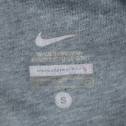 Nike Womens Red Pullover Hoodie Small Cotton Blend Logo Style