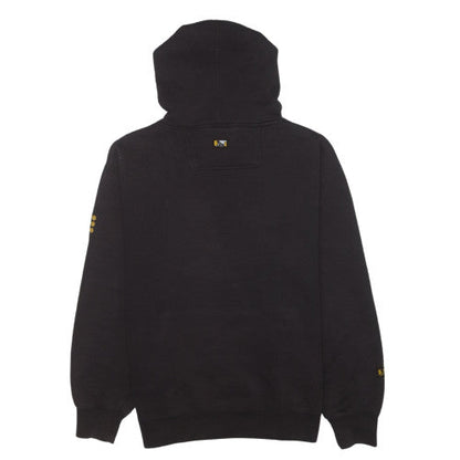 Drunknmunky Men's Black Pullover Hoodie M Graphic Logo Fleece