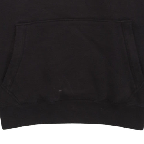 Drunknmunky Men's Black Pullover Hoodie M Graphic Logo Fleece
