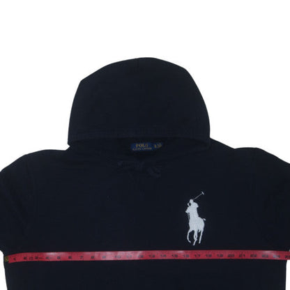 Polo Ralph Lauren Mens Navy Hoodie Large Embroidered Logo Pullover