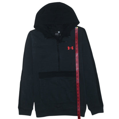 Under Armour Men's Black Medium 1/2 Zip Hoodie Sports Fleece