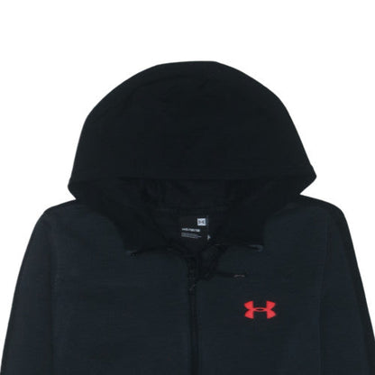 Under Armour Men's Black Medium 1/2 Zip Hoodie Sports Fleece