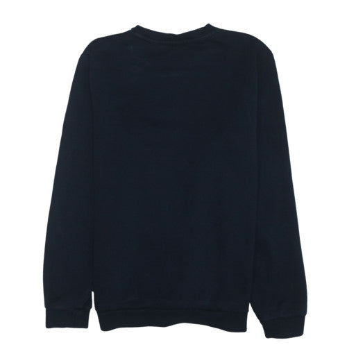 Puma Boys Navy Blue Sweatshirt 15-16 Years Crew Neck Logo Graphic