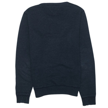Hilfiger Denim Men's Blue Small Crew Neck Pullover Sweatshirt