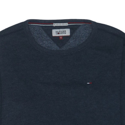 Hilfiger Denim Men's Blue Small Crew Neck Pullover Sweatshirt