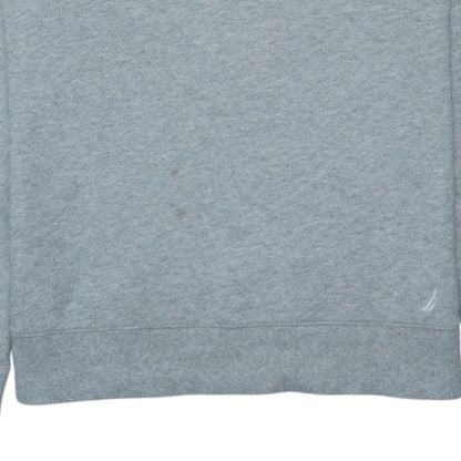 Nautica Men's Grey Crew Neck Sweatshirt S Classic Fit Cotton