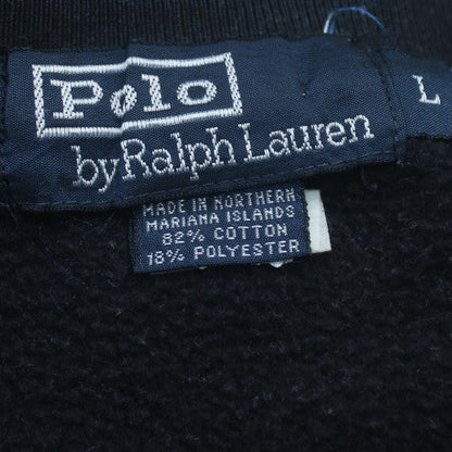 Ralph Lauren Men's Black Logo Crew Neck Sweatshirt Size L