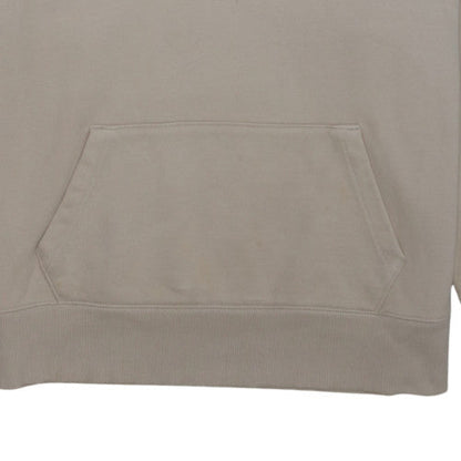 Tommy Jeans Men's Beige Pullover Hoodie M Logo Fleece Sweatshirt