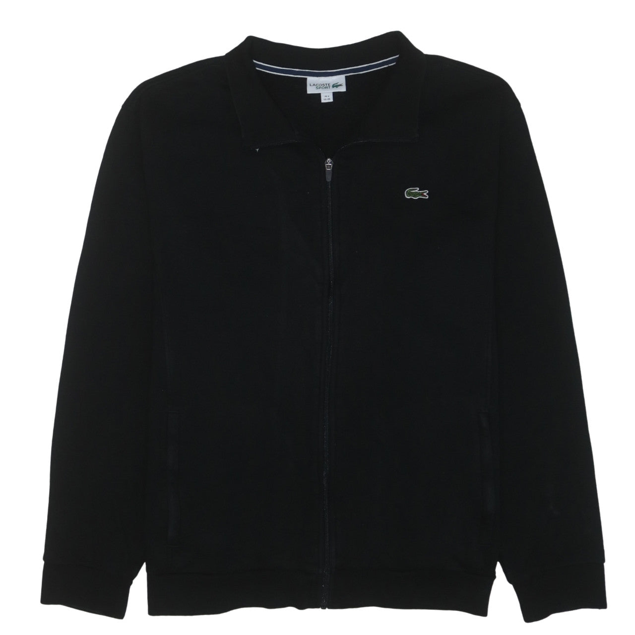 Lacoste Sport Men's Black Full Zip Collared Sweatshirt 4XL