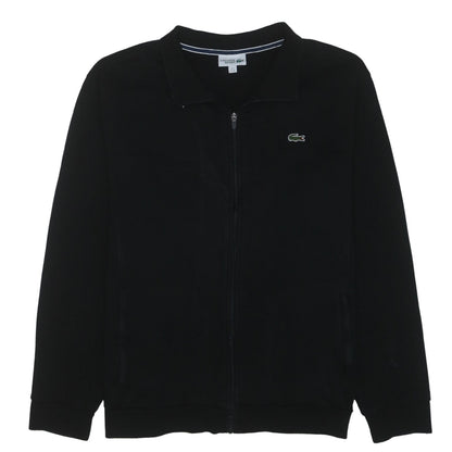 Lacoste Sport Men's Black Full Zip Collared Sweatshirt 4XL