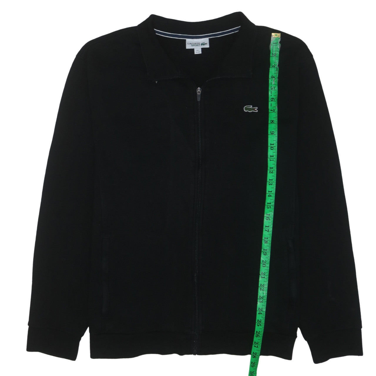 Lacoste Sport Men's Black Full Zip Collared Sweatshirt 4XL