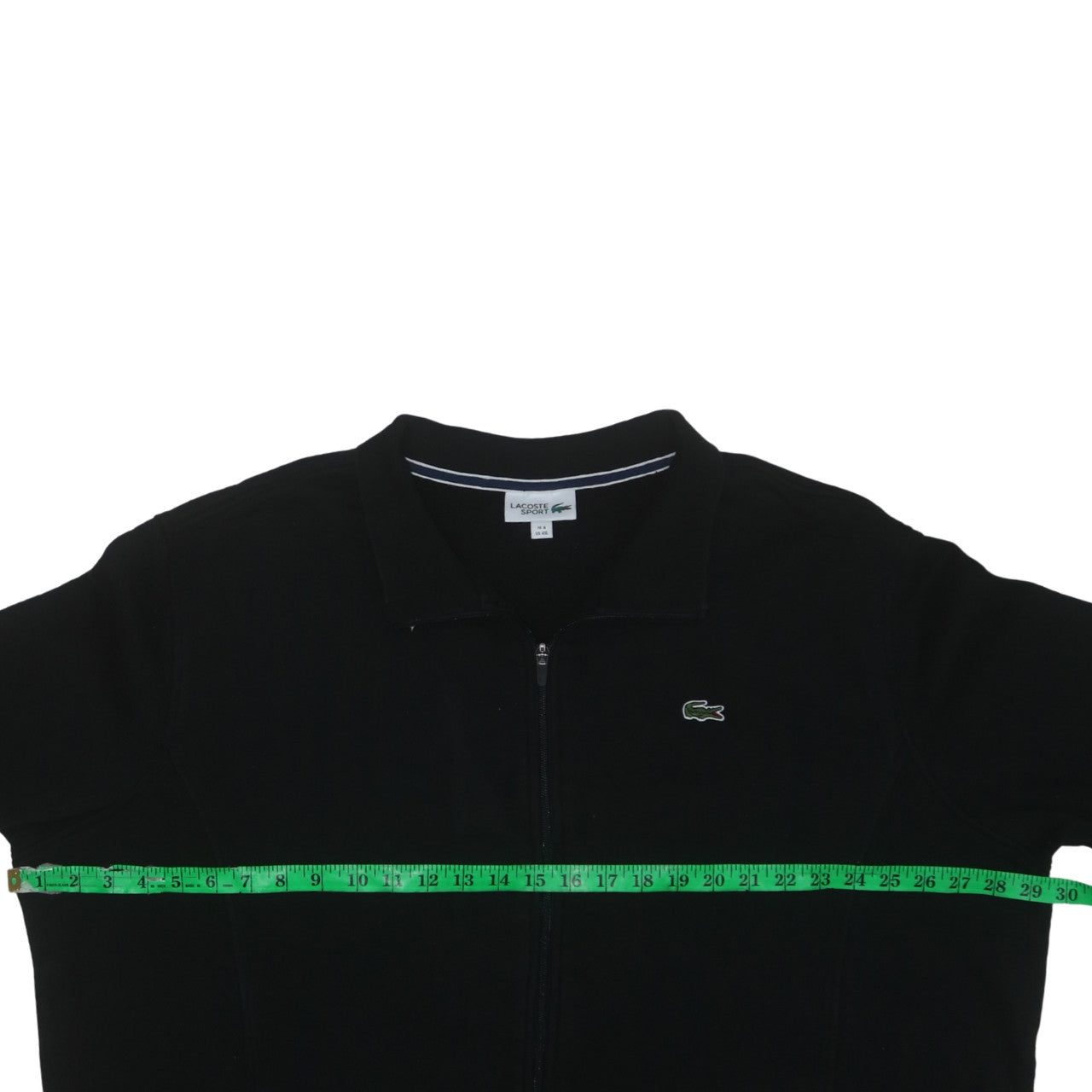Lacoste Sport Men's Black Full Zip Collared Sweatshirt 4XL