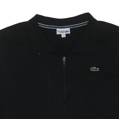 Lacoste Sport Men's Black Full Zip Collared Sweatshirt 4XL