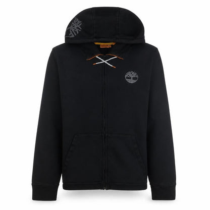 Timberland Men's Black Full Zip Hoodie Size M Outdoor Fleece