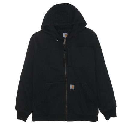 Carhartt Men Black Full Zip Hooded Hoodie M Heavyweight Lined