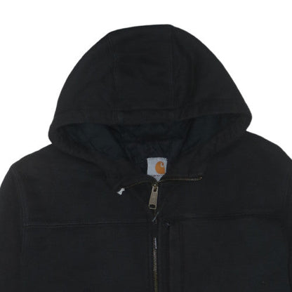 Carhartt Men Black Full Zip Hooded Hoodie M Heavyweight Lined