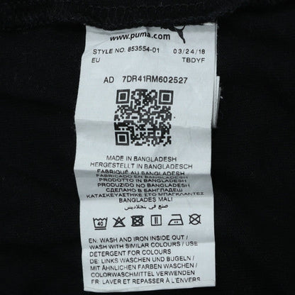 Puma Men's Black Crew Neck Short Sleeve Graphic Print T-Shirt XL