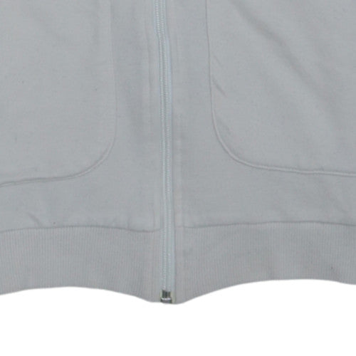 Lacoste Women's Beige Full Zip Sweatshirt Size 10 Logo Detail