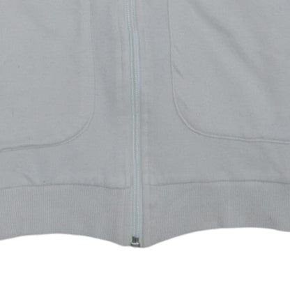 Lacoste Women's Beige Full Zip Sweatshirt Size 10 Logo Detail