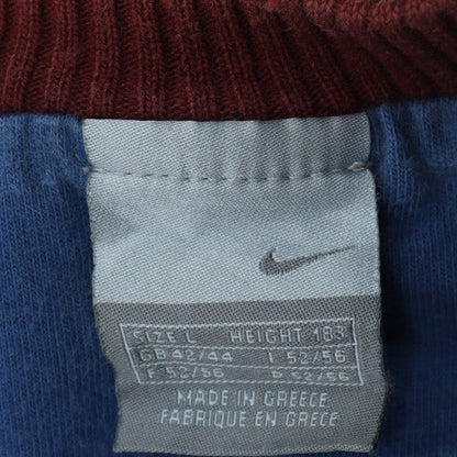 Nike Men’s Brown L Pullover Fleece Sweatshirt Crew Neck Logo Sports Top