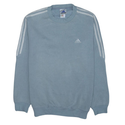 Adidas Men's Blue Crew Neck Pullover Sweatshirt Size L