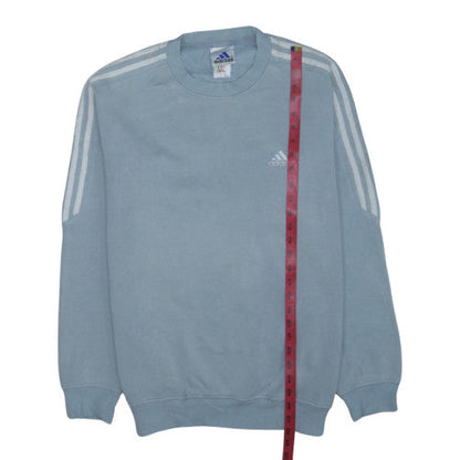 Adidas Men's Blue Crew Neck Pullover Sweatshirt Size L
