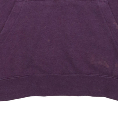 Nike Womens Purple Pullover Hoodie L Cotton Blend Casual