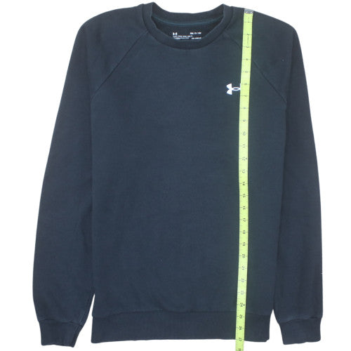 Under Armour Men's Black Small Fleece Crew Neck Sweatshirt