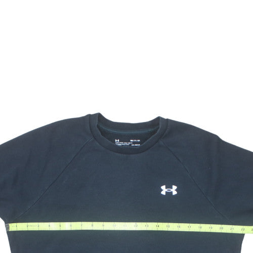 Under Armour Men's Black Small Fleece Crew Neck Sweatshirt
