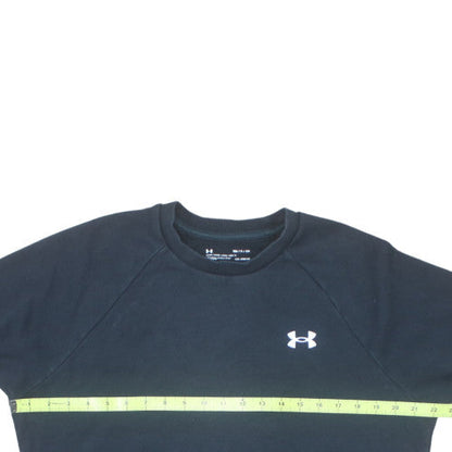 Under Armour Men's Black Small Fleece Crew Neck Sweatshirt