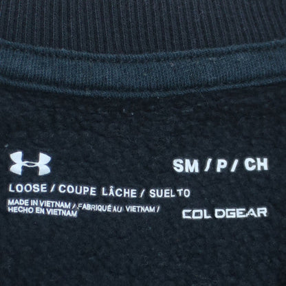 Under Armour Men's Black Small Fleece Crew Neck Sweatshirt