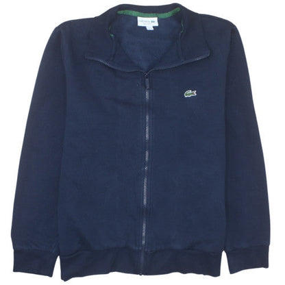 Lacoste Men's Blue Full Zip Sweatshirt L Regular Fit Logo Style