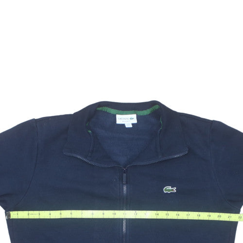 Lacoste Men's Blue Full Zip Sweatshirt L Regular Fit Logo Style