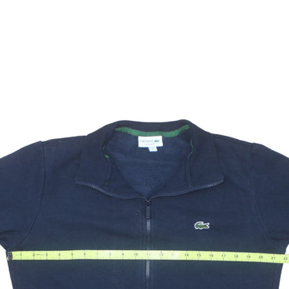 Lacoste Men's Blue Full Zip Sweatshirt L Regular Fit Logo Style