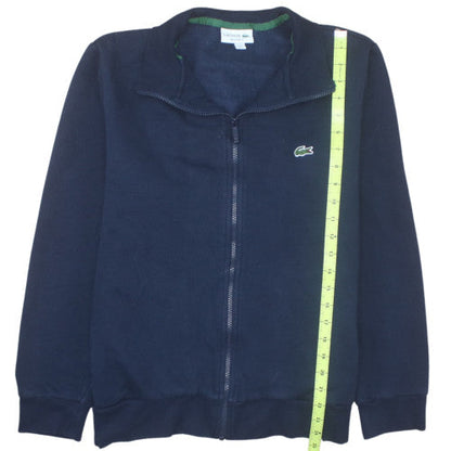 Lacoste Men's Blue Full Zip Sweatshirt L Regular Fit Logo Style