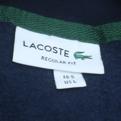 Lacoste Men's Blue Full Zip Sweatshirt L Regular Fit Logo Style
