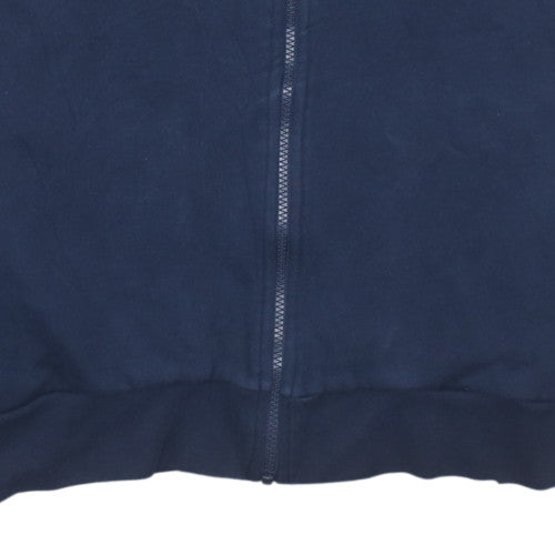 Lacoste Men's Blue Full Zip Sweatshirt L Regular Fit Logo Style