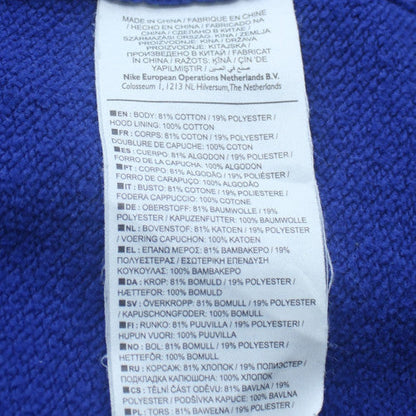 Nike Men’s Blue Pullover Hoodie M Graphic Sports Fleece