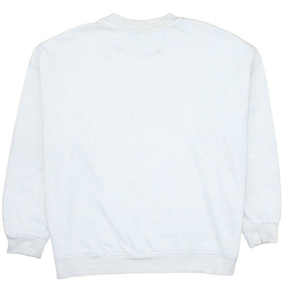 Rolling Stones Womens White Size 12 Pullover Sweatshirt Crew Neck Graphic