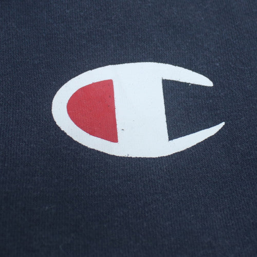 Champion Men's Grey & Navy XL Pullover Hoodie