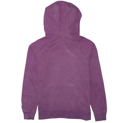 Nike Women Purple Pullover Hoodie Small Cotton Blend Logo Hooded Sweatshirt