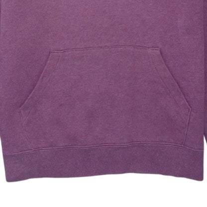 Nike Women Purple Pullover Hoodie Small Cotton Blend Logo Hooded Sweatshirt