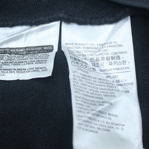 Levi's Men's Blue Small Logo Crew Neck Pullover Sweatshirt S