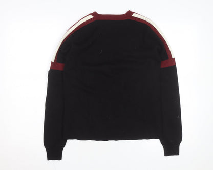 G-Star RAW Women's Black Crew Neck Cotton Jumper Size M